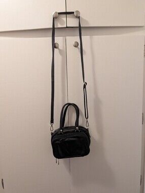 Vintage Wilsons Leather Double Handle Mini Barrel Bag, Adjustable Removable